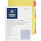 Business Source Ring Binder Indexes, 8 Tabs, Multicolor, 3-Hole Punched, PK50 BSN36693BX - alternate 1